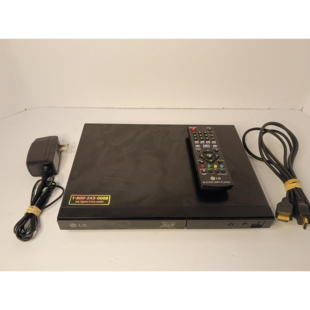 LG BP335W 3D Blu Ray Player W/Power Cord AND REMOTE + HDMI Excellent Condition